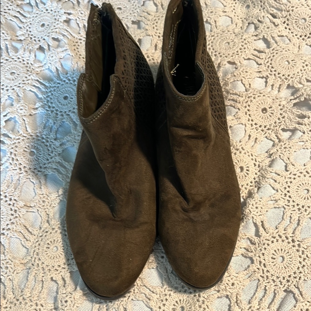Olive Ankle Boots for Women